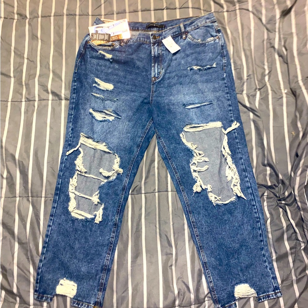 Plus Size Ripped Jeans